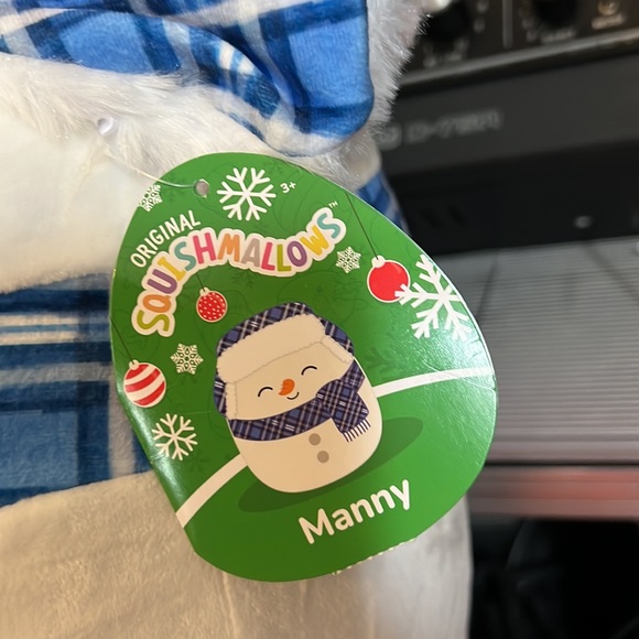 2022 Manny Snowman Holiday Christmas 12 inch Squishmallows - Picture 4 of 4